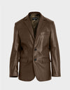 ANGELO MEN'S BLAZER | DARK BROWN
